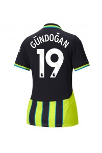 Manchester City Ilkay Gundogan #19 Voetbaltruitje Uit tenue Dames 2024-25 Korte Mouw